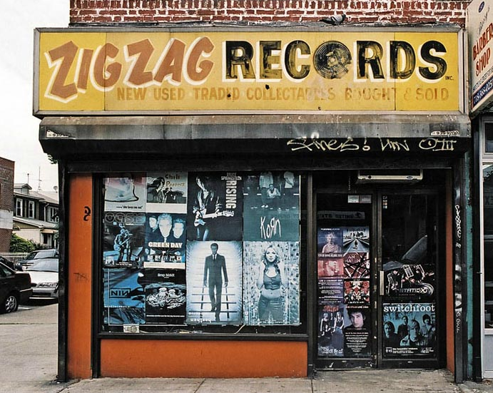 Zig Zag Records | Brooklyn, NY | Record shop signs, Store fronts, Vintage  records